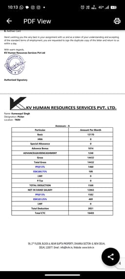 empolyment documents 0