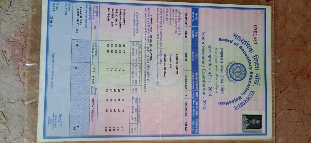 Certification Jawaharlal Nehru Technological University, Anantapur 12th