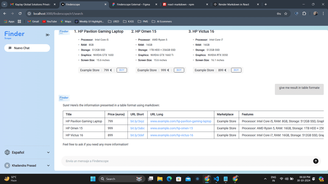 Finder Scop (AI - Ecommerce)