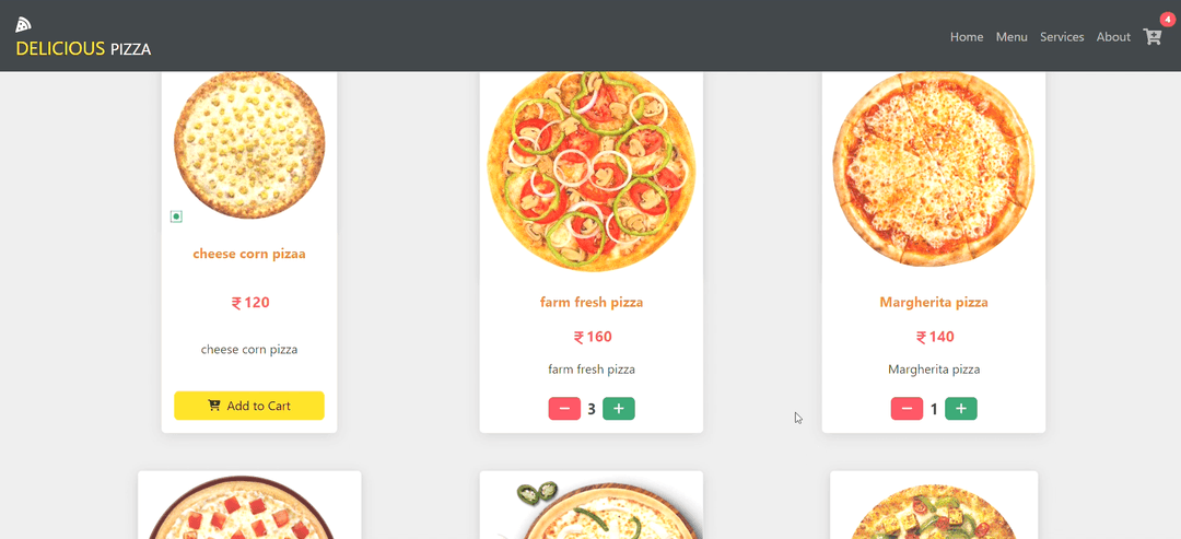 Pizza Delivery Website